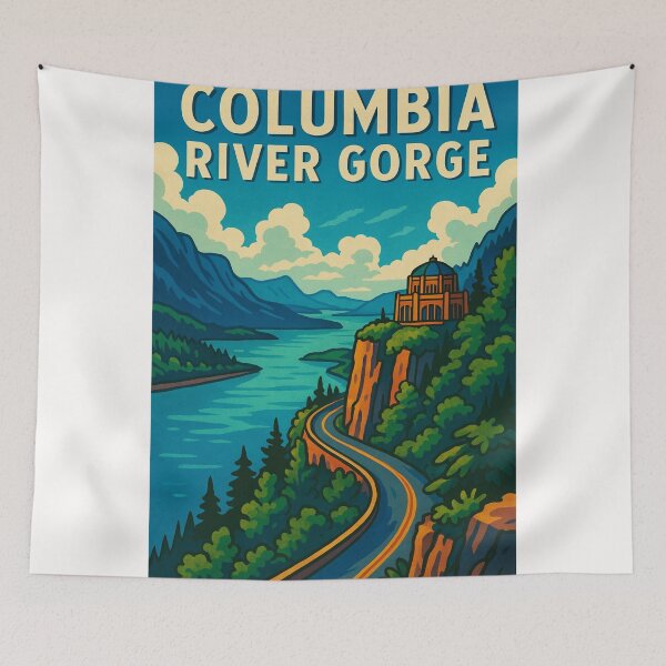 Item preview, Columbia River Gorge Vista House Oregon designed and sold by Places On Earth.