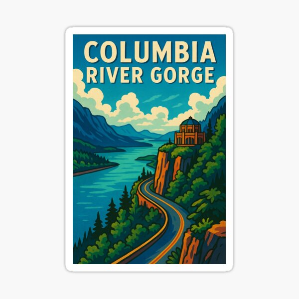 Item preview, Columbia River Gorge Vista House Oregon designed and sold by Places On Earth.