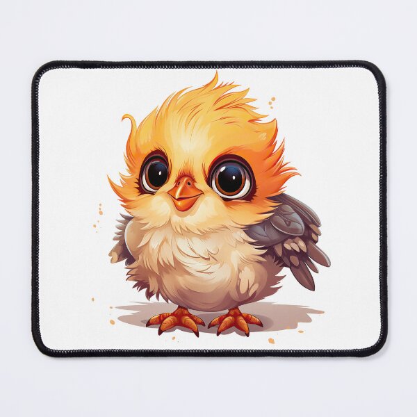 Item preview,  Adorable Fluffy Bird with Big Eyes designed and sold by SylvieVibes.