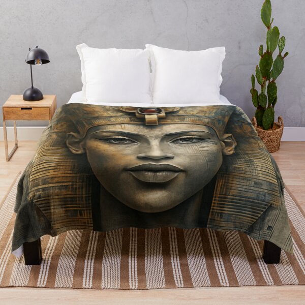 Item preview, Cyber Nefertiti – Futuristic Egyptian Queen designed and sold by Kaleidoscope Print.