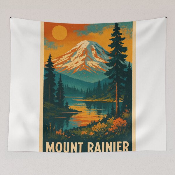 Item preview, Mount Rainier National Park Washington State designed and sold by Places On Earth.