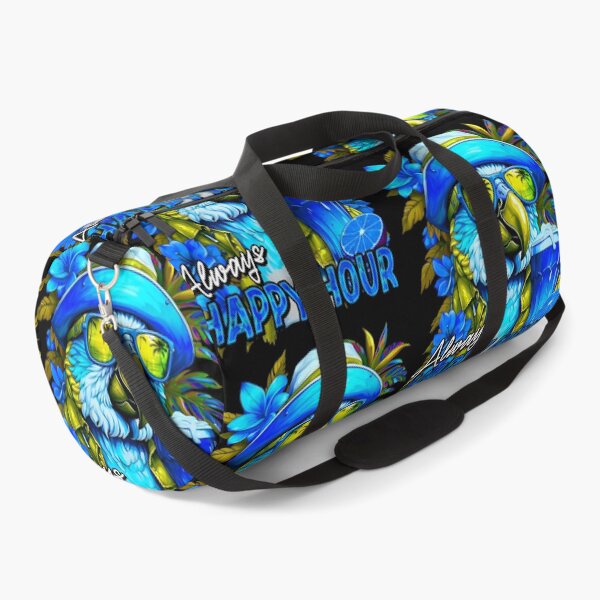 Item preview, Always Happy Hour Vecation Parrot Blue Tropical Summer Drinks designed and sold by MindWave THC.