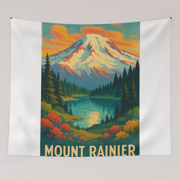 Item preview, Mount Rainier Sunrise Cascade Mountains Washington designed and sold by Places On Earth.