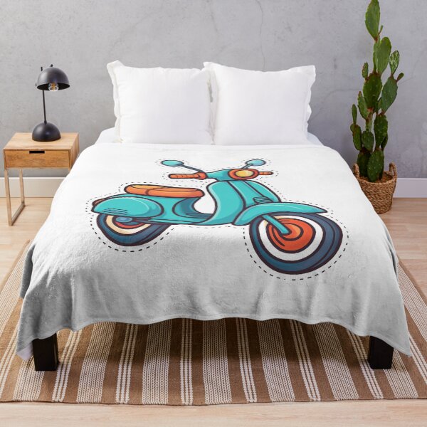 Item preview, Vintage Cartoon Scooter Sticker - Cute Retro Moped Illustration designed and sold by ArTo-Wear.