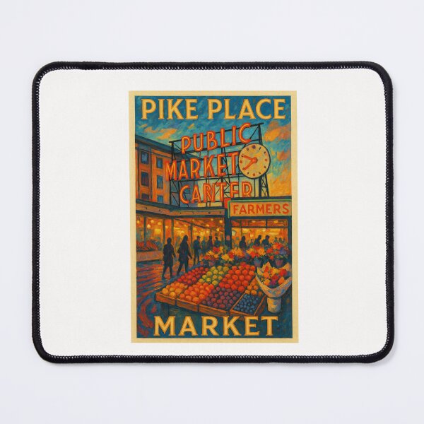 Item preview, Pike Place Market Public Market Center Seattle designed and sold by Places On Earth.