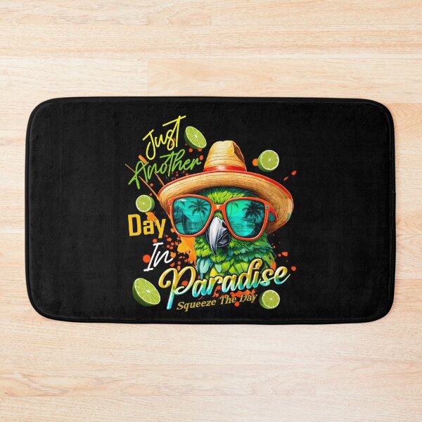 Item preview, Just Another Day in Paradise Squeeze the Day Parrot Tropical Summer Citrus designed and sold by MindWave THC.