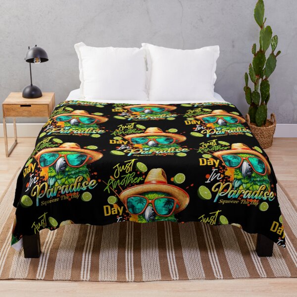 Item preview, Just Another Day in Paradise Squeeze the Day Parrot Tropical Summer Citrus designed and sold by MindWave THC.