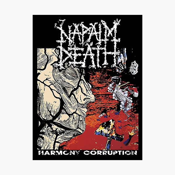 Artikel-Vorschau von Napalm Death Harmony Corruption, designt und verkauft von sammielittle.