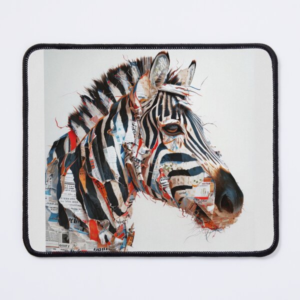 Item preview, Zebra Made of Newspapers designed and sold by caracatita75.