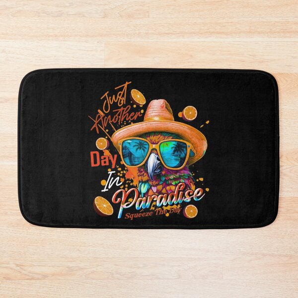 Item preview, Just Another Day in Paradise Squeeze the Day Parrot Tropical Summer Citrus designed and sold by MindWave THC.