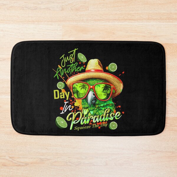 Item preview, Just Another Day in Paradise Squeeze the Day Parrot Tropical Summer Citrus designed and sold by MindWave THC.