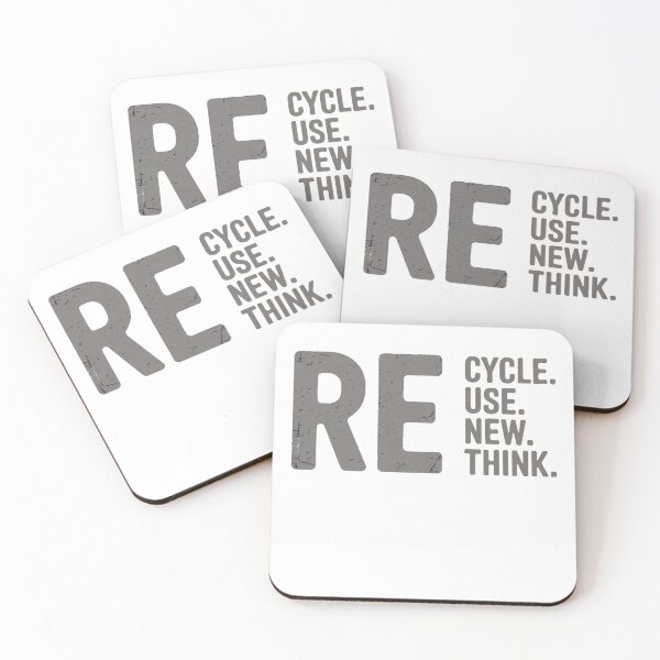 Item preview,  Eco Motivational Quote - Recycle, Reuse, Renew, Rethink | Bold Text Design designed and sold by Moad Fahim.