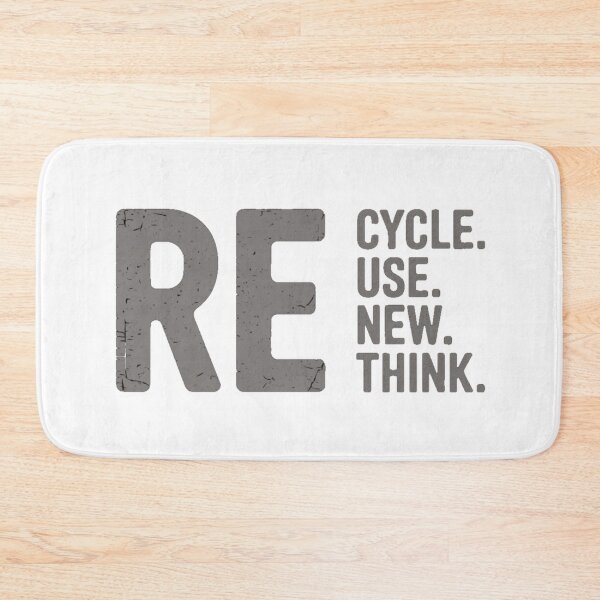 Item preview,  Eco Motivational Quote - Recycle, Reuse, Renew, Rethink | Bold Text Design designed and sold by Moad Fahim.