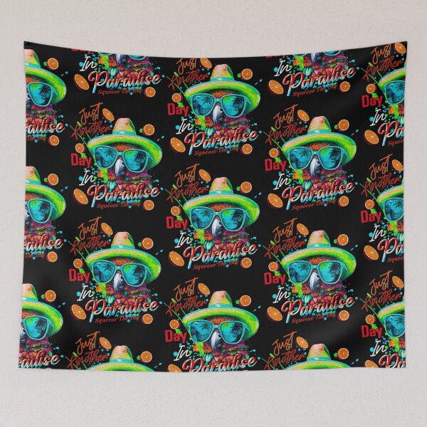 Item preview, Just Another Day in Paradise Squeeze the Day Parrot Tropical Summer Citrus designed and sold by MindWave THC.