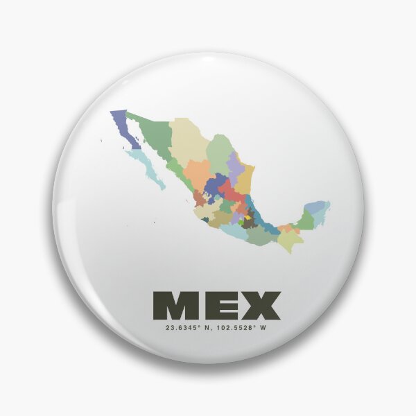 Item preview, Colorful Mexico Map Poster | Modern MEX Art | Mexican States Wall Art | Gift for Traveler and Geography Lover designed and sold by CartoPrints.