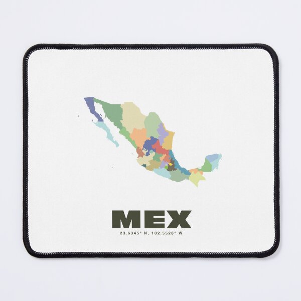 Item preview, Colorful Mexico Map Poster | Modern MEX Art | Mexican States Wall Art | Gift for Traveler and Geography Lover designed and sold by CartoPrints.