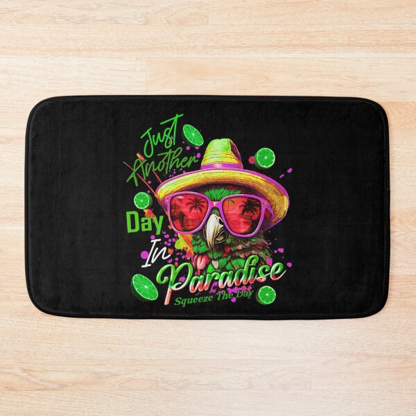 Item preview, Just Another Day in Paradise Squeeze the Day Parrot Tropical Summer Citrus designed and sold by MindWave THC.