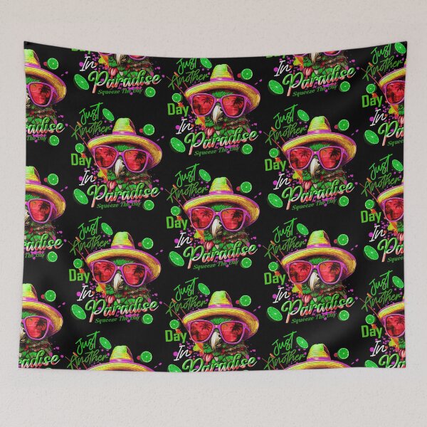 Item preview, Just Another Day in Paradise Squeeze the Day Parrot Tropical Summer Citrus designed and sold by MindWave THC.
