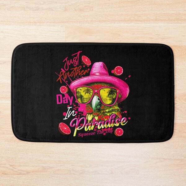 Item preview, Just Another Day in Paradise Squeeze the Day Parrot Tropical Summer Citrus designed and sold by MindWave THC.