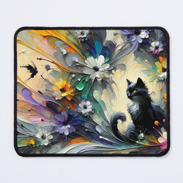 Item preview, Playful Feline Painting for Cozy Home Decor and Cat Lovers designed and sold by Keirnyx.