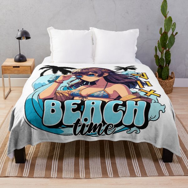 Item preview, Anime girl on the beach designed and sold by Ultimate-Rabbit.