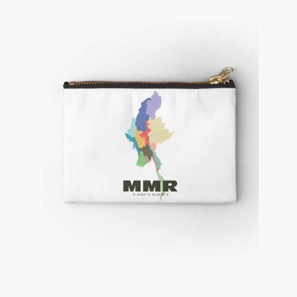 Item preview, Colorful Myanmar Map Poster | Modern MMR Art | Burmese Regions Wall Art | Gift for Traveler and Map Lover designed and sold by CartoPrints.
