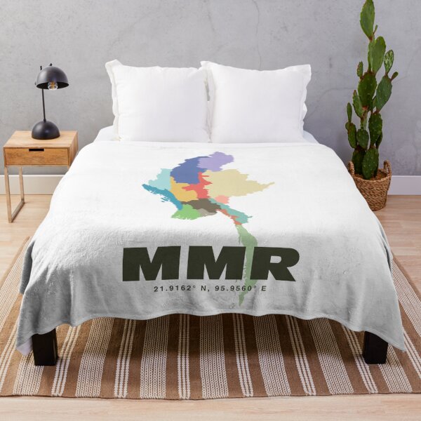 Item preview, Colorful Myanmar Map Poster | Modern MMR Art | Burmese Regions Wall Art | Gift for Traveler and Map Lover designed and sold by CartoPrints.