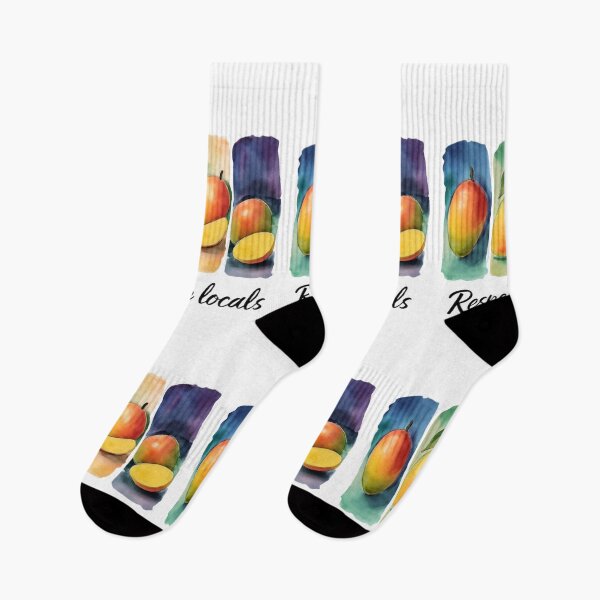 Item preview, Respect the Locals Watercolor Mango Tropical Art designed and sold by MANIFESTHYPE - Fashion and Accessories.