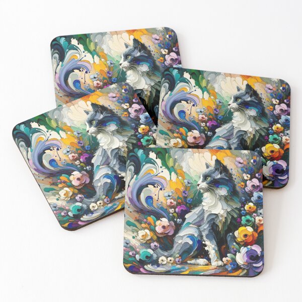 Item preview, Dreamy Watercolor Cat Painting – Soft Pastel Cat Art for Animal Lovers and Cat Enthusiasts designed and sold by Keirnyx.