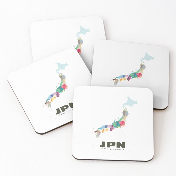 Item preview, Colorful Japan Map Poster | Modern JPN Art | Japanese Prefectures Wall Art | Gift for Traveler and Japan Lover designed and sold by CartoPrints.
