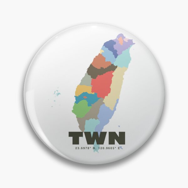 Item preview, Colorful Taiwan Map Poster | Modern TWN Art | Taiwanese Regions Wall Art | Gift for Traveler and Taiwan Lover designed and sold by CartoPrints.