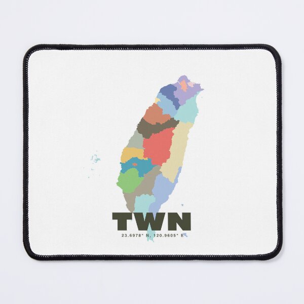 Item preview, Colorful Taiwan Map Poster | Modern TWN Art | Taiwanese Regions Wall Art | Gift for Traveler and Taiwan Lover designed and sold by CartoPrints.