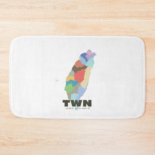 Item preview, Colorful Taiwan Map Poster | Modern TWN Art | Taiwanese Regions Wall Art | Gift for Traveler and Taiwan Lover designed and sold by CartoPrints.