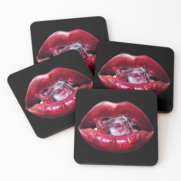 Item preview, Red Lips with Ice Cube  designed and sold by Lhdigitaldesign.