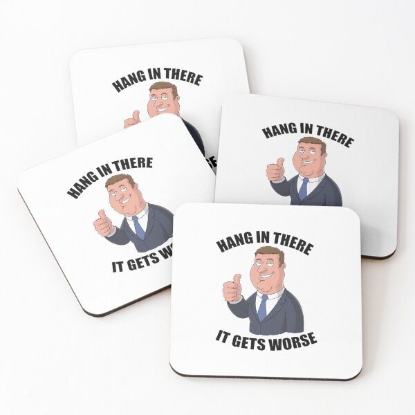 Item preview, hang in there, worse, office humor, attitude, funnyfits70, Humor, Funny, retro, vintages, funny quotes, animal humor, designed and sold by FunnyFits70.