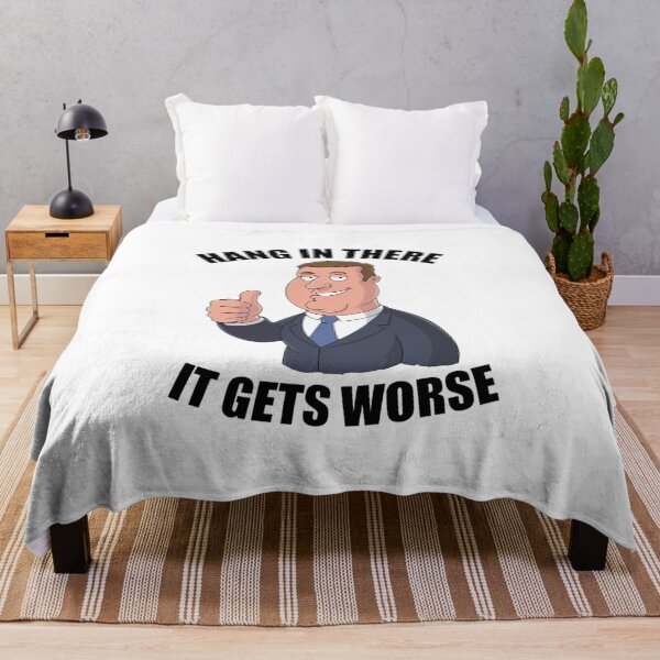 Item preview, hang in there, worse, office humor, attitude, funnyfits70, Humor, Funny, retro, vintages, funny quotes, animal humor, designed and sold by FunnyFits70.