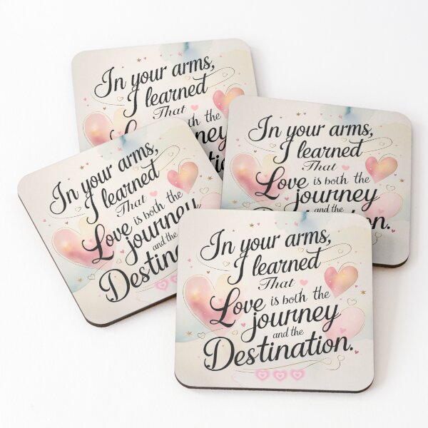 Item preview, In Your Arms – Love Is the Journey and Destination designed and sold by COZY NEST.
