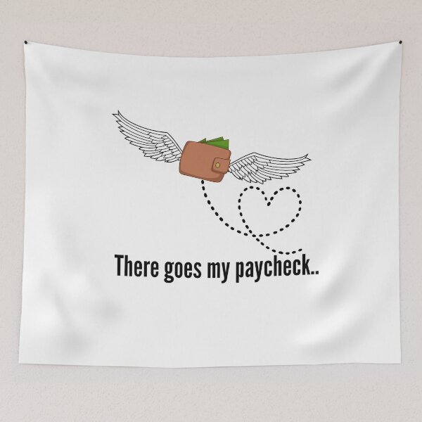 Item preview, Money Flies Away Wallet with Wings designed and sold by VasInd.