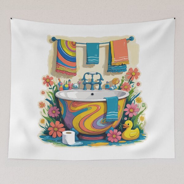 Item preview, Bathroom Therapy Color Art designed and sold by emhoteb.