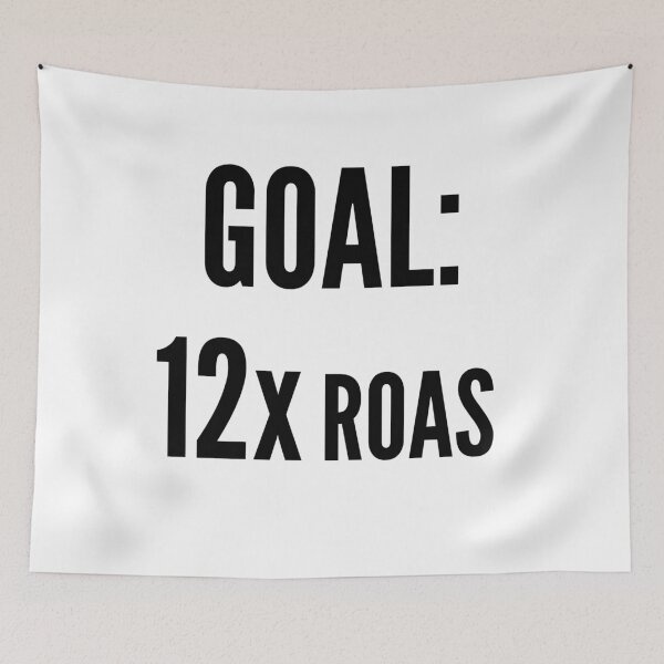Item preview, Goal: 12x ROAS Motivation - Black designed and sold by VasInd.