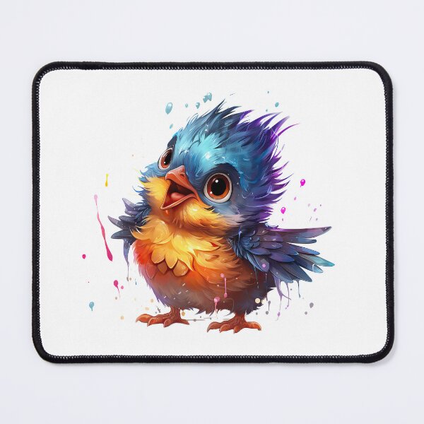 Item preview,  Adorable Fluffy Bird with Big Eyes designed and sold by SylvieVibes.