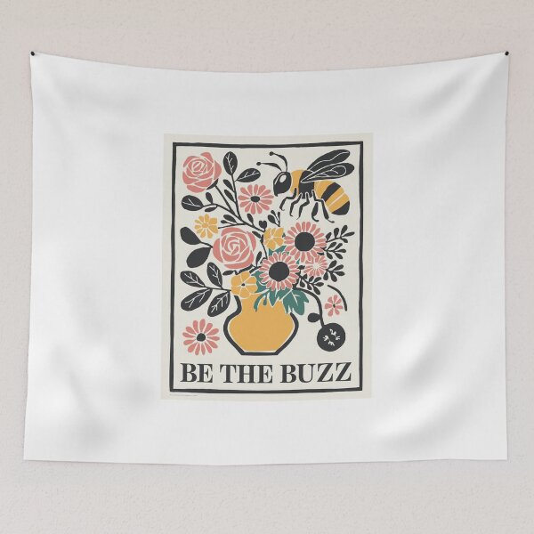 Item preview, Be the Buzz, Flower Power Vibes, Bee, floral, funnyfits70, Humor, Funny, retro, vintages, funny quotes, animal humor, designed and sold by FunnyFits70.