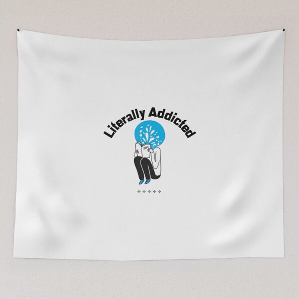 Item preview, "Literally Addicted" is a fun twist for avid readers. designed and sold by ZanTori123.