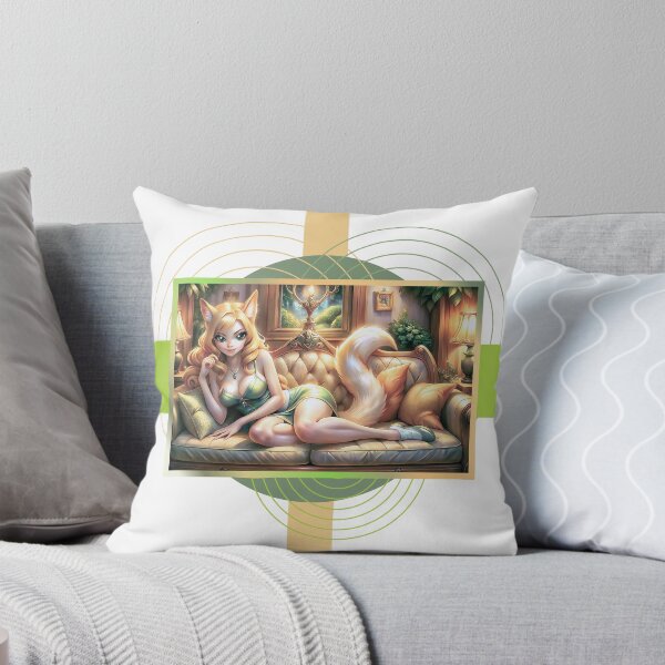 Item preview, CATGIRL D2 - BLONDE CAT ON THE SOFA - MEOW FURRY designed and sold by CuPensky.