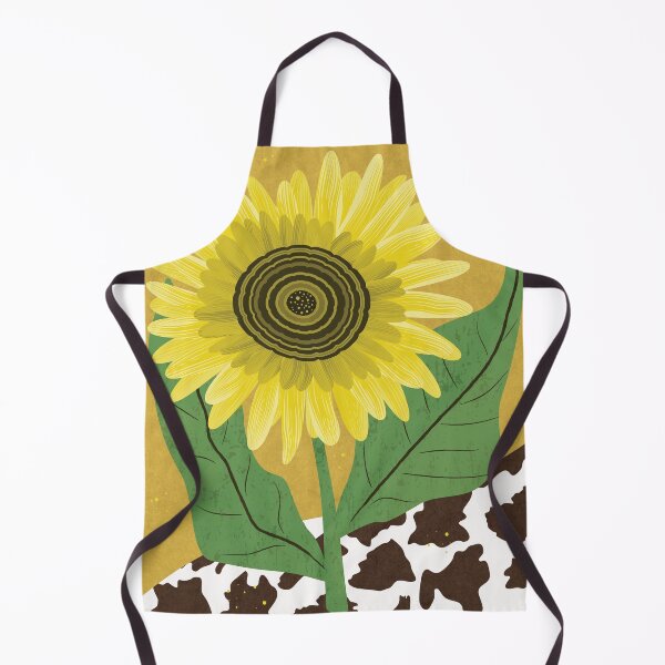 Artikelvorschau, Sonnenblume mit Kuh-Print entworfen und verkauft von Angela Dow.