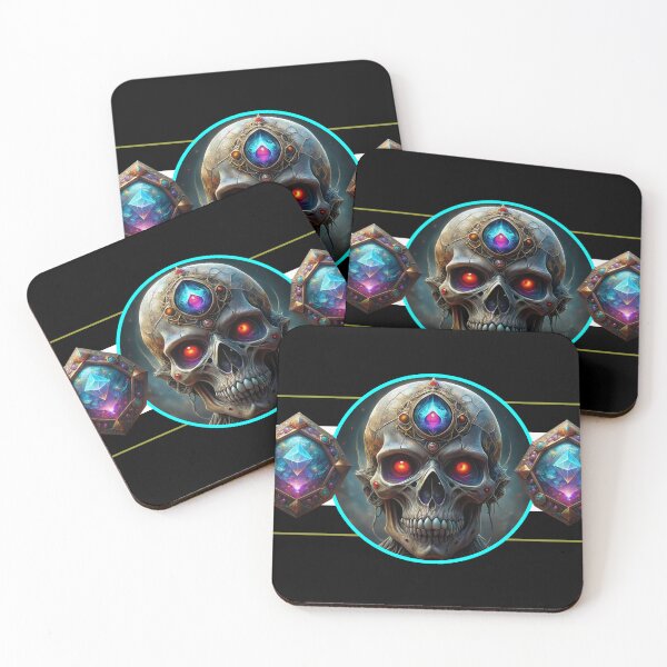 Item preview, SKULL SKULL - OLD ANCIENT SPACE GEM FIRE TERROR DEATH designed and sold by CuPensky.