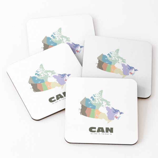 Item preview, Colorful Canada Map Poster | Modern CAN Art | Canadian Provinces Wall Art | Gift for Traveler and Canada Lover designed and sold by CartoPrints.