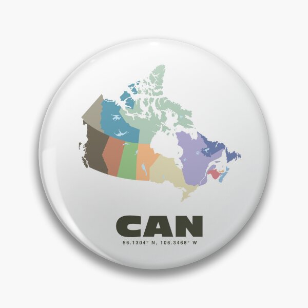 Item preview, Colorful Canada Map Poster | Modern CAN Art | Canadian Provinces Wall Art | Gift for Traveler and Canada Lover designed and sold by CartoPrints.