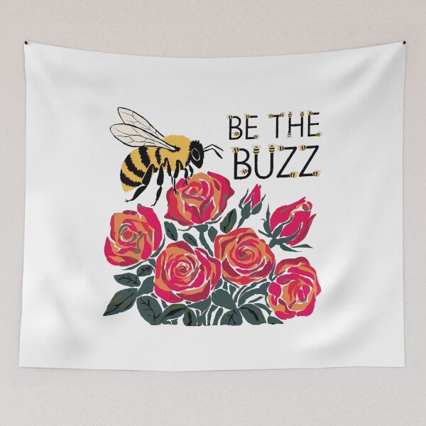 Item preview, Be the Buzz, Flower Power Vibes, Bee, floral, funnyfits70, Humor, Funny, retro, vintages, funny quotes, animal humor, designed and sold by FunnyFits70.