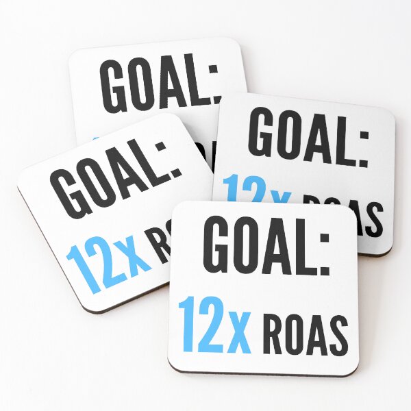 Item preview, Goal: 12x ROAS Motivation - Blue designed and sold by VasInd.